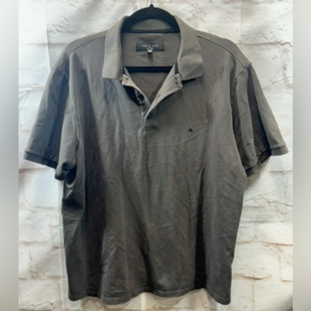 Rag & Bone men’s brown polo shirt XL‎